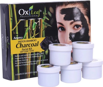 S.N.OVERSEAS Aroma Detox Bamboo Charcoal Facial Kit (5 x 36 g)(5 x 36 ml)