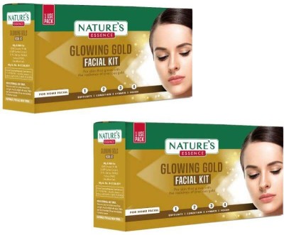 Nature's Essence GLOWING GOLD FACIAL NENO KIT 20GM(PACK OF 2)(2 x 20 g)