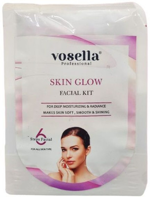 vosella Skin Glow Facial Kit 6 Step Facial(60g pouch)(60 g)