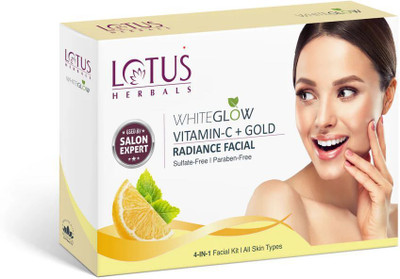 LOTUS HERBALS Whiteglow Vitamin-C + Gold Radiance Facial Kit(57 g)