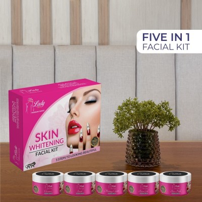 Blu lady Skin Whitening Facial Kit, Wine Face Premium Range For All Type Of Skin Solution(275 g)