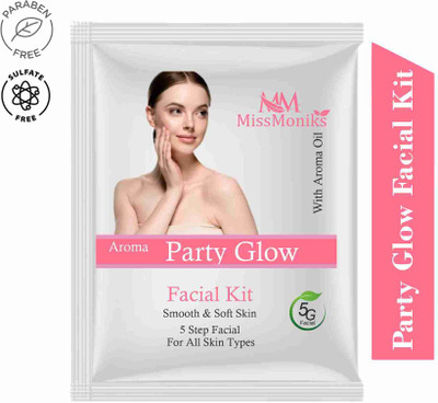 MISSMONIKS Party Glow Facial Kit 60 gm(5 x 12 g)