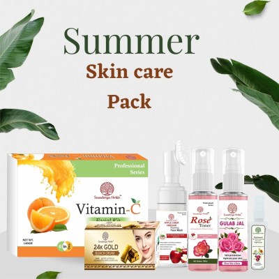 Soundarya Herbs Rejuvenate Your Skin with Soundarya Herbs Vitamin-c Summer Combo Pack of 6(6 x 158.33 g)