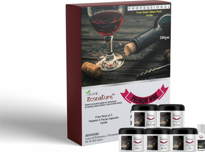 ECONATURE Premium Red Facial Rejuvenation Kit – Professional Feel(5 x 40 g)