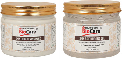 BEAUCODE BioCare Skin Brightening Facial Kit Scrub and Gel(2 x 500 ml)