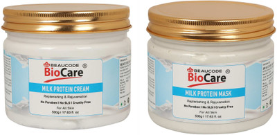 BEAUCODE BioCare Milk Protein Facial Kit Cream and Mask(2 x 500 ml)