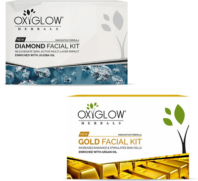 OXYGLOW Gold & Diamond Facial Kit Combo(2 x 50 g)