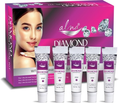 Alna Care Diamond facial kit | Reduce blemishes, uneven skin tone and improve skin glow(75 g)