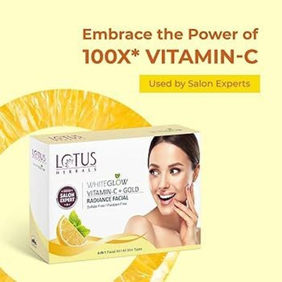 LOTUS HERBALS WHITEGLOW VITAMIN C + GOLD RADIANCE FACIAL KIT(228 g)
