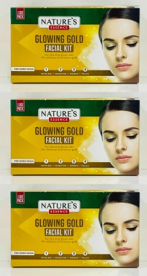 Nature's Essence Glowing Gold 4 Step Facial KIt(3 x 6.67 g)