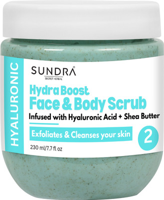 Sundra Secret Herbal Hydra Boost Face Scrub For Multi-Level Skin Hydration And Rejuvenation Scrub(230 ml)