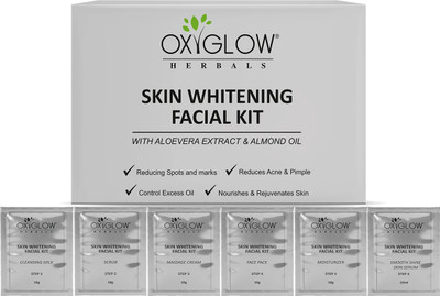 oxy glow herbals Skin Whitening Facial Kit|Control Excess Oil|Nourishing & Rejuvenate Skin(60 g)