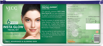VLCC Salon Series Instaglow Facial Kit - 6 Facials For Instant Glow(5 x 40 g)