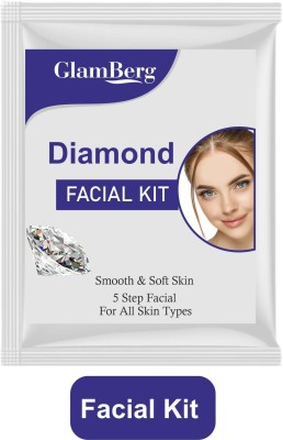 Glamberg Professional Herbal Diamond Facial Kit 60 gm 5 Step Facial Kit(60 g)