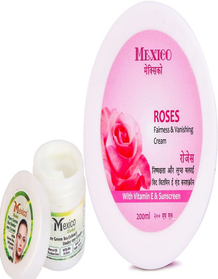 Mexico herbs GREEN TEA UNDER EYE CREAM FOR WOMEN O3 SMOOTH SKIN,HYDRA AND ROSE FACE CREAM(220 g)