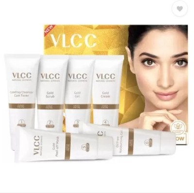 VLCC Gold Facial Kit. Bright & glowing skin - Parlour Glow (6 x 10 g)(10 g)