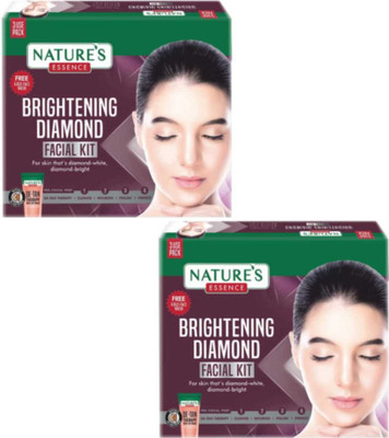Nature's Essence DIAMOND BRIGHTENING FACIAL KIT 75G (PACK OF 2)(2 x 37.5 g)