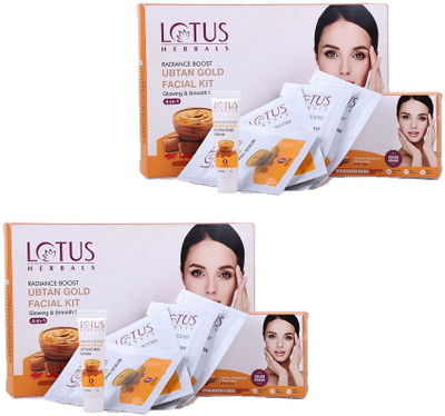 LOTUS HERBALS Radiance Boost Glow Ubtan Facial Kit(2 x 47 g)