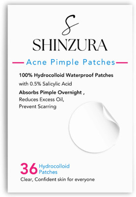 Shinzura Acne Patch – 36 Invisible Waterproof Hydrocolloid Pimple Stickers(20 g)