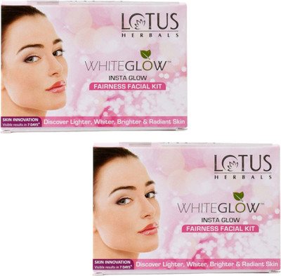 LOTUS HERBALS WHITEGLOW InstaGlow Brightening Single

Facial Kit(2 x 40 g)