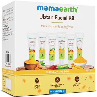 Mamaearth Ubtan Facial Kit with Turmeric & Saffron for Glowing Skin(60 g)