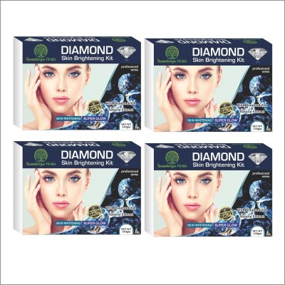 Soundarya Herbs Soundrya herbs Diamond facial kit, instant bright & radiant glow.(4 x 299.75 g)