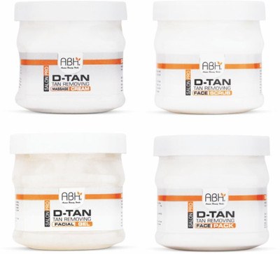 ABH Detan Removal & Skin Rejuvenation Facial Kit with Natural Extracts(4 x 200 g)