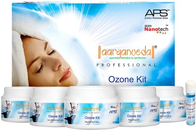 Aaryanveda APS Ozone Facial Kit 6 Steps Inhance Glow Tan Removal Premium Fairness Spa Pack(6 x 85 g)