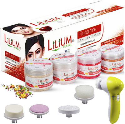 LILIUM Herbal Fresh Fruit Facial Kit 2kg With Face Massager(2000 g)