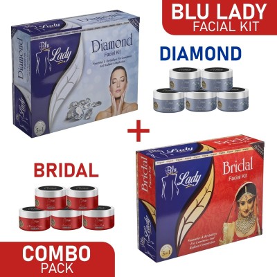 Blu lady DAIMOND+BRIDAL REGULAR FACIAL KIT 275GM(2 x 275 g)