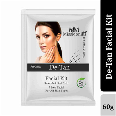 MISSMONIKS De-Tan Facial Kit For Multi-Level Skin Hydration And Rejuvenation(60 g)