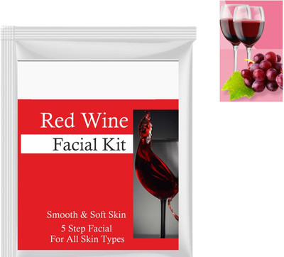 Softiebow New Red Wine Facial Kit for Glowing Skin Exfoliates and Anti-Aging(100 g)