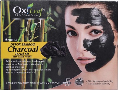S.N.OVERSEAS Oxileaf Aroma Detox Bamboo Charcoal Facial Kit (5 x 140 g)(5 x 140 g)