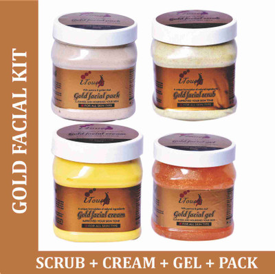 I TOUCH Herbal Gold Facial Kit 2000 ml(4 x 500 ml)
