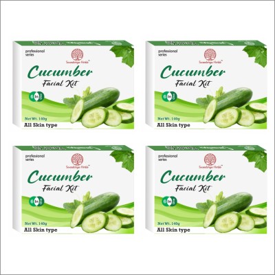 Soundarya Herbs Soundarya herbs Cucumber Facial Kit Helps Hydrate & Moisturize skin ,(6 x 199.83 g)