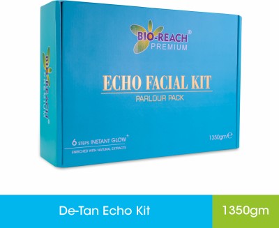 BIO-REACH DE-TAN ECHO FACIAL KIT | INSTANT GLOW |(1350 g)