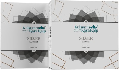 Kulsum's Kaya Kalp Combo of Silver Facial Kit(4 x 16.25 g)