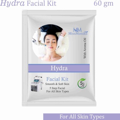 MISSMONIKS Professional Hydra Facial Kit | 5 Step Facial Kit(5 x 12 g)