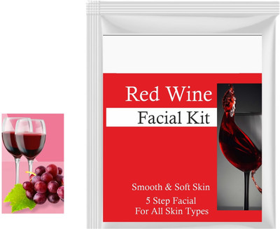 Softiebow Newest Red Wine Facial Kit for Glowing Skin Exfoliates and Anti-Aging(100 g)