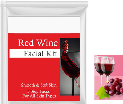 Softiebow Red Wine Facial Kit for Glowing Skin Exfoliates and Anti-Aging(100 g)