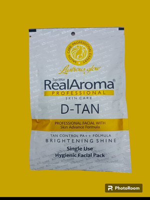 Topmax real aroma REAL AROMA PROFESSIONAL SKINCARE D-TAN FACIAL KIT 6STEP HYGENIC FACIAL(72 g)