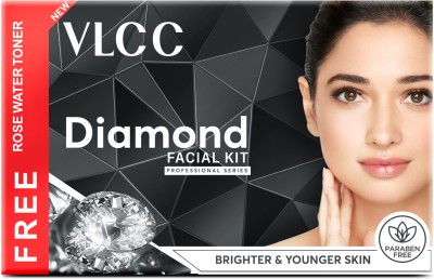 VLCC Diamond Facial Kit with FREE Rose Water Toner(400 g)