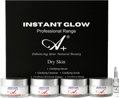 A+ Instant Glow Dry Skin Facial Kit For Instant Glowing Look Hydra Facial Kit(400 g)