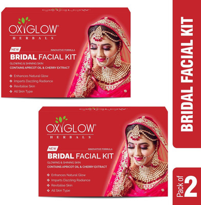 OXYGLOW Herbals Bridal Facial Kit 53 Gm (Pack of 2)(2 x 53 g)