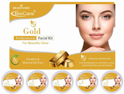 SEPHEA Gold Facial Kit, Bright & Glowing Skin - 600g(5 x 120 g)