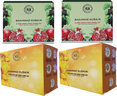 Shahnaz Husain 2FURIT KIT/2ANTI TAN KIT-4(4 x 50 ml)