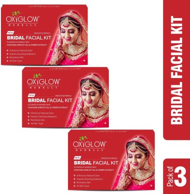 OXYGLOW Herbals Bridal Facial Kit 53 Gm (Pack of 3)(3 x 53 g)