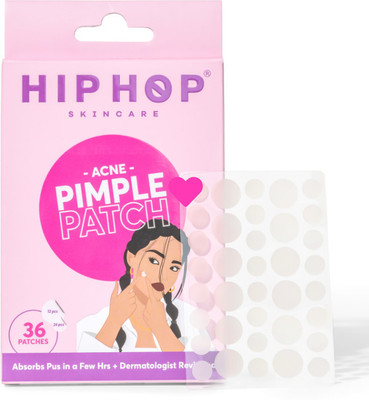 HipHop Skincare Acne Pimple Patch | Hydrocolloid & Salicylic Acid | Flattens Pimples | 36 Dots(0.11 g)