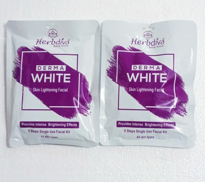 Herbdiva Derma White Skin Lightening Facial Kit(2 x 55 g)