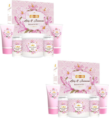 RICHFEEL Lily & Jasmine Bleach For Radiant & Glowing Skin |320 g (Pack of 2)(2 x 320 g)